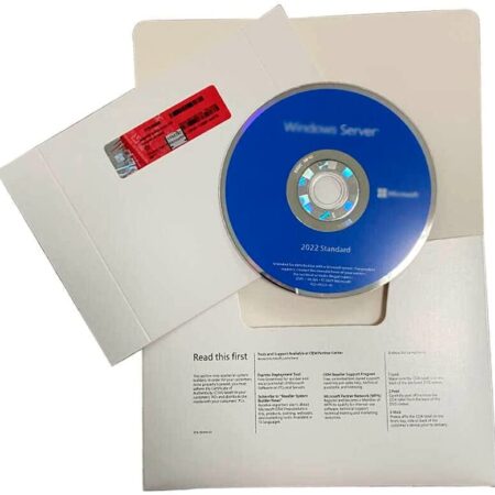 Windows Server 2022 Standard 64Bit 16 Core OEM Pack With Installation Dvd & Licence Key