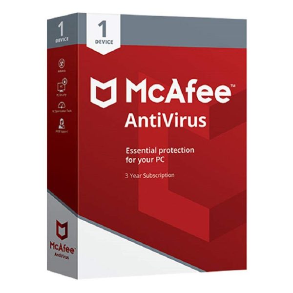 McAfee Antivirus 1 User 3 Years