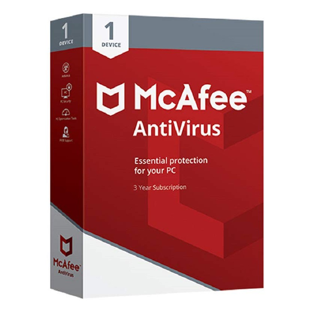 McAfee Antivirus 1 User 3 Years