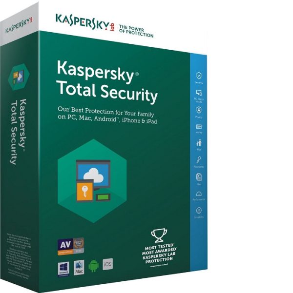 Kaspersky Total Security 1 User - 1 Year(Instant Email Delivery)